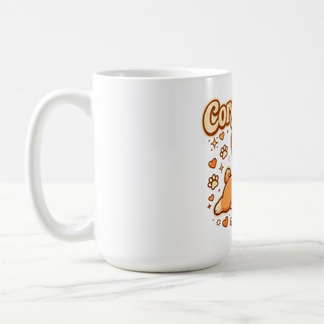 Mug Conception de maman Corgi mignonne Sploot (Gauche)