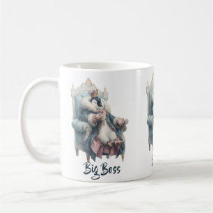 Mug Conception de manchot Big Boss Winter