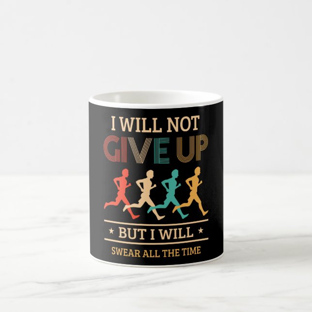 Mug Conception De Marathon Pour Les Coureurs Et Les Jo (Centre)
