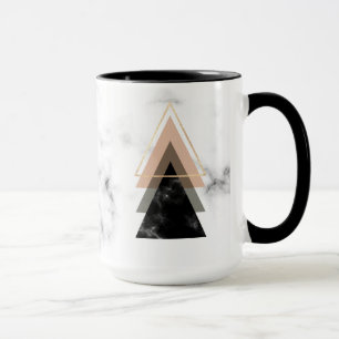 Mug Conception de marbre en pastel d'impression