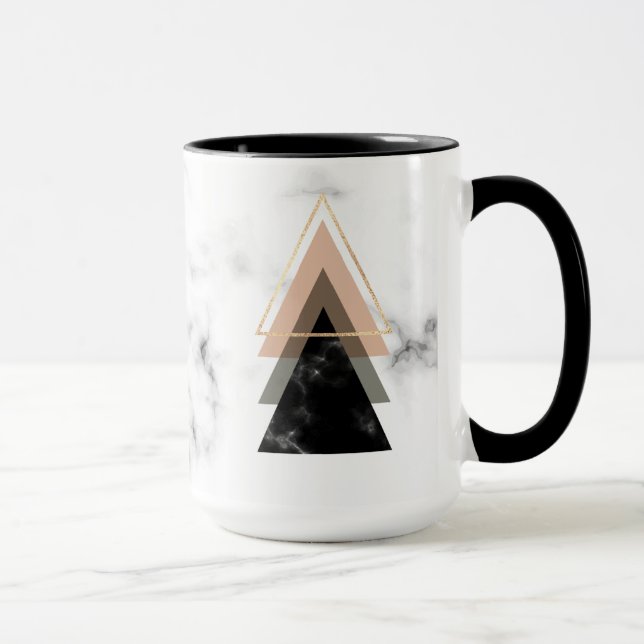 Mug Conception de marbre en pastel d'impression (Droite)
