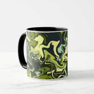 Mug Conception de marbre vert abstrait