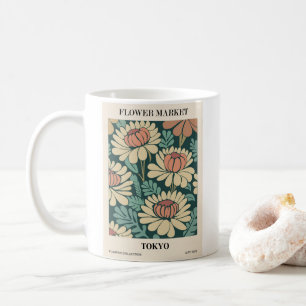 Mug Conception de marché de fleurs jolies