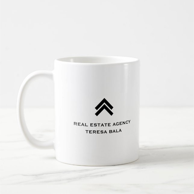 Mug Conception de marque d'agent immobilier moderne (Gauche)