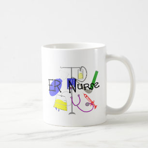 Mug Conception de matériel médical d'infirmière d'E