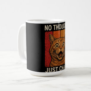 Mug Conception de mème de chat orange Chaos sans pensé