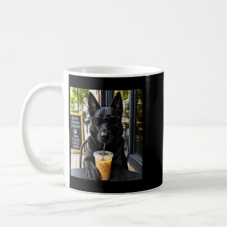 Mug Conception de mème de chien amateur de café Berger