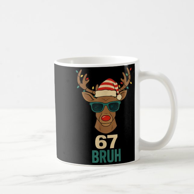 Mug Conception de mème de Noël 67 Drôle Six Sept Mains (Droite)