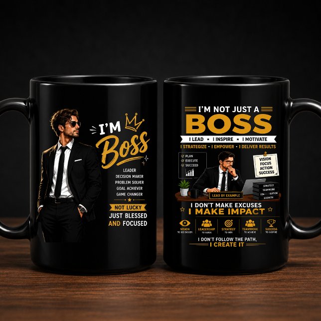Mug Conception de mentalité de patron | Graphique de l (Créateur téléchargé)