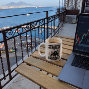 Mug Conception de mentalité de trading de taureau de s