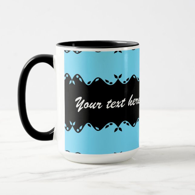 Mug Conception de monogramme customisée (Gauche)