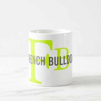 Mug Conception de monogramme de race de bouledogue