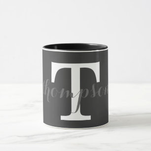 Mug Conception de monogramme simple