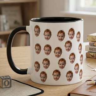 Mug Conception de motif de photo de visage de bébé mig