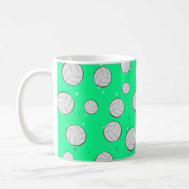 Mug Conception de Motif de volley-ball (Gauche)
