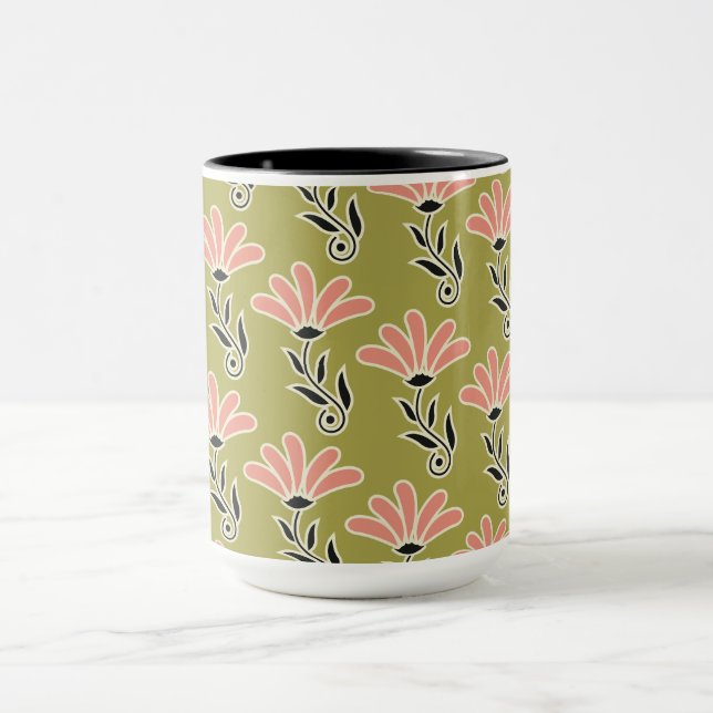 Mug Conception de motif floral  (Centre)