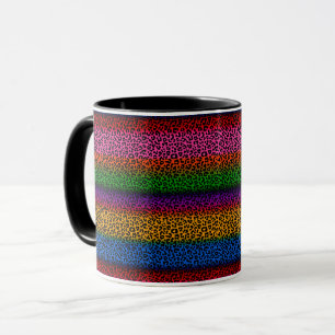 Mug Conception de motif imprimé animal léopard coloré 