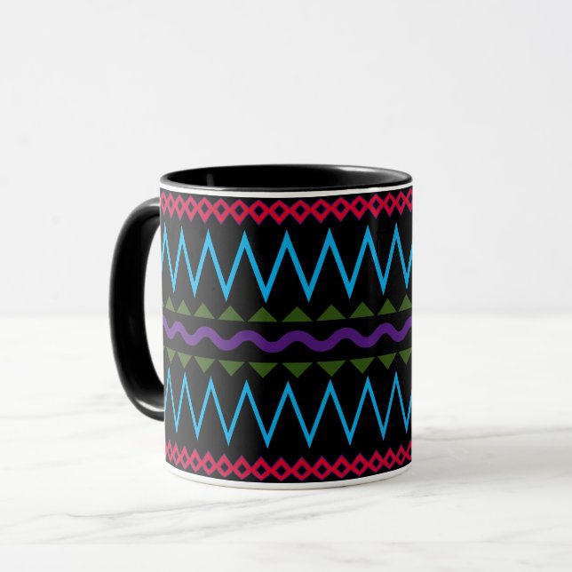 Mug Conception de Motif multicouleur Artsy (Devant gauche)