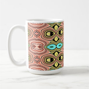 Mug Conception de motif tendance classique coloré vint
