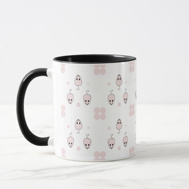 Mug Conception de motif transparent de souris rose - D (Gauche)