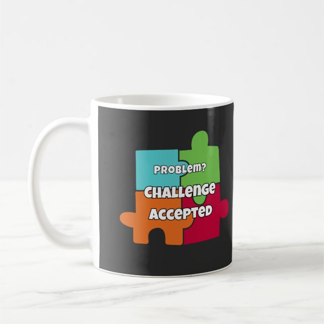 Mug Conception de motivation pour défi de problème acc (Gauche)
