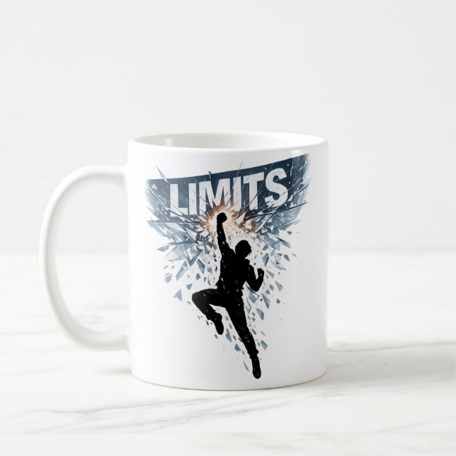 Mug Conception de motivation sans limites  (Gauche)