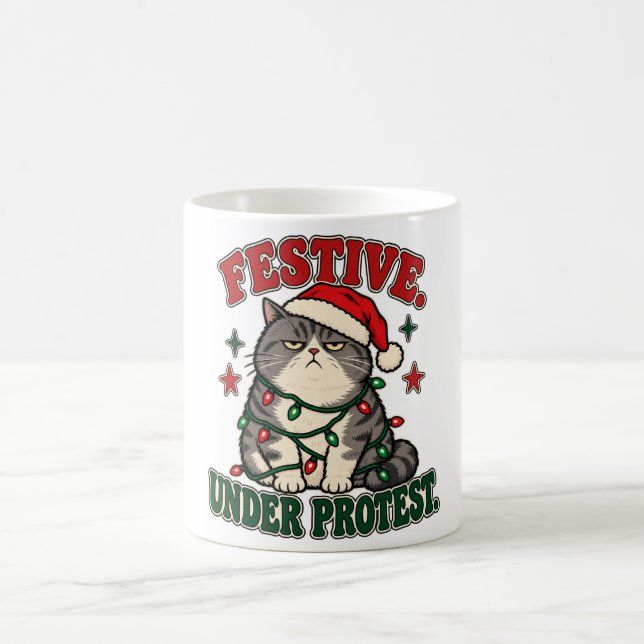 Mug Conception de Noël drôle sous protestation (Centre)