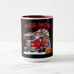 Mug Conception de Noël WEE-WOO avec le Père Noël