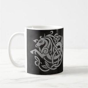 Mug Conception de nœud de cheval mythique nordique
