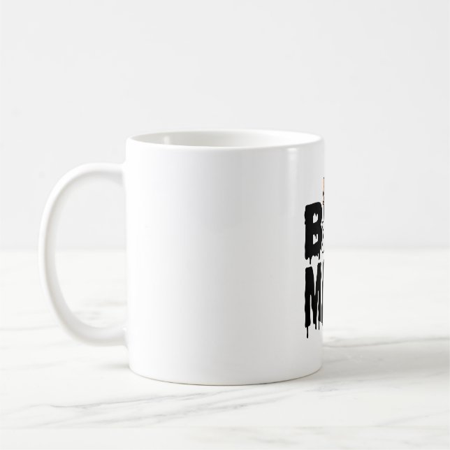 Mug Conception de noeud de fantôme de pumpkin de Hallo (Gauche)