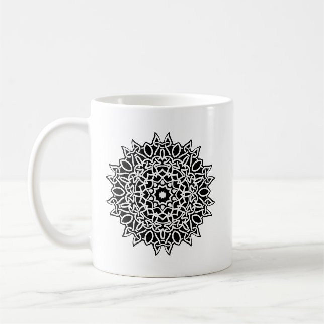 Mug Conception de nœuds celtiques | Traditionnel et sy (Gauche)