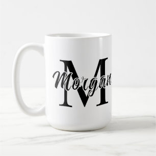 Mug Conception de nom minimaliste personnalisée modern