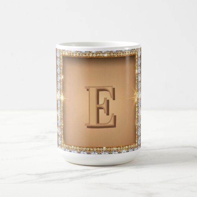 Mug ✨ Conception de nom personnalisé avec monogramme d (Centre)