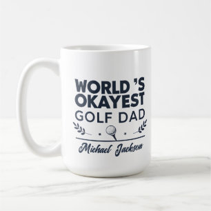 Mug Conception de nom personnalisé pour le papa de gol