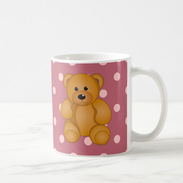 Mug Conception de nounours de bande dessinée (Droite)