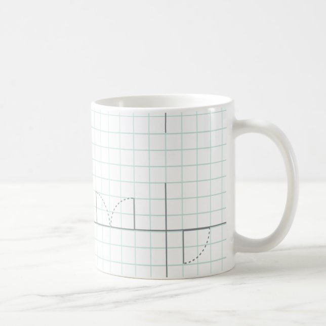 Mug Conception de papier graphique (Droite)