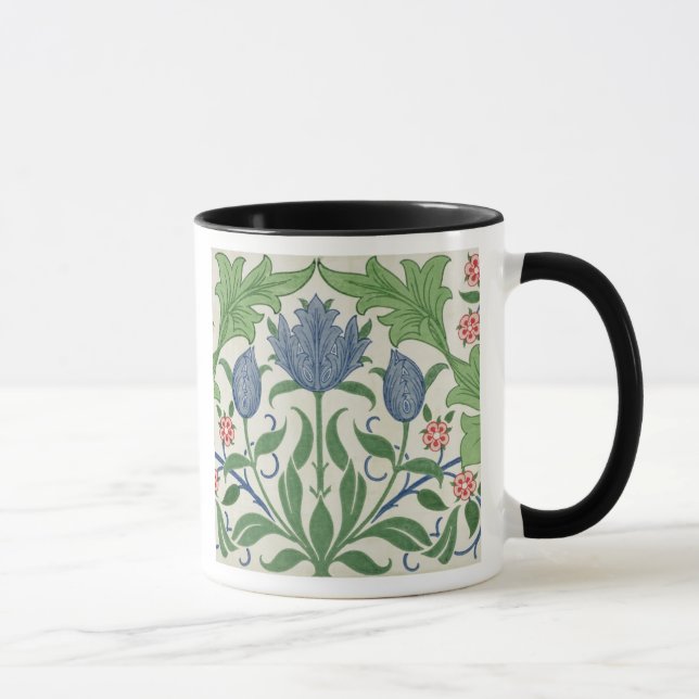 Mug Conception de papier peint floral (Droite)