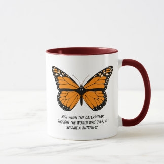 Mug Conception de papillon avec des citations au sujet