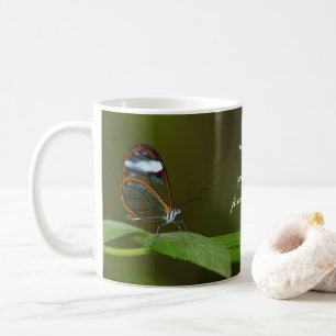 Mug Conception de papillon de Glasswing "temps clair"