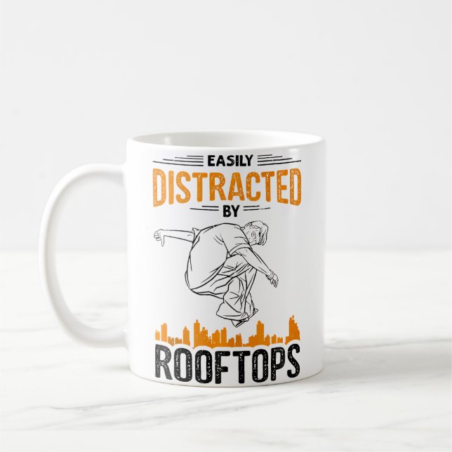 Mug Conception de parcours d'obstacles de parkour drôl (Gauche)