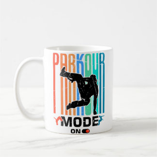 Mug Conception de parcours d'obstacles de parkour drôl
