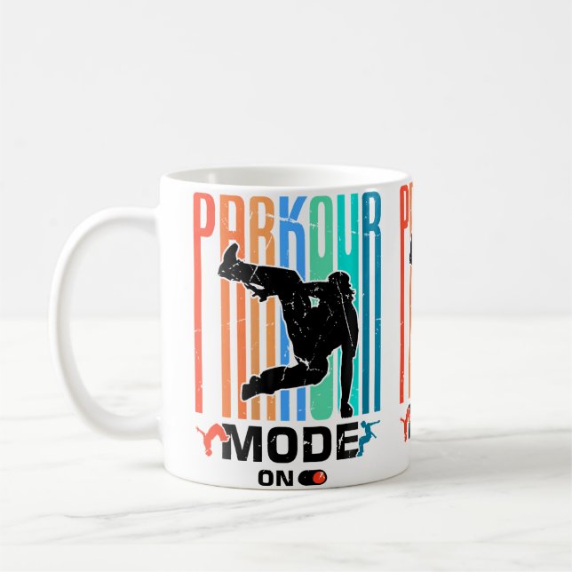 Mug Conception de parcours d'obstacles de parkour drôl (Gauche)