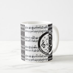 Mug Conception de partition musicale personnalisée