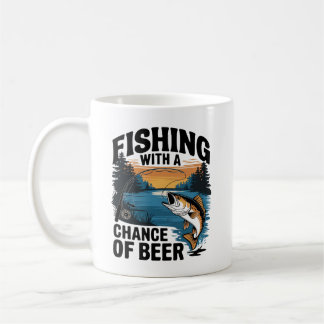 Mug " Conception de pêche : "Pêche avec une chance de