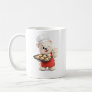 Mug Conception de personnage d'ours adorable Pero
