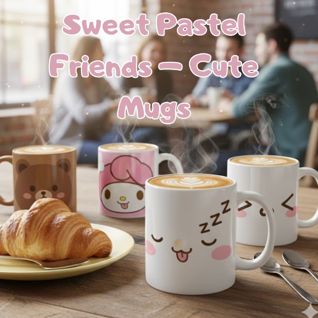 Mug Conception de personnage pastel mignon (Créateur téléchargé)