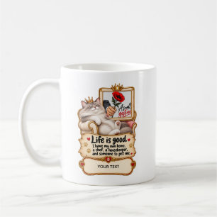 Mug Conception de photo de chat royal personnalisée
