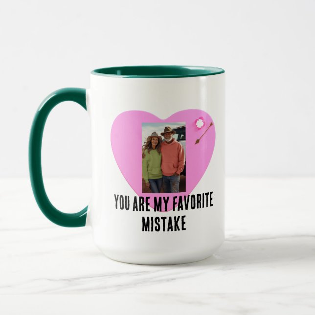 Mug Conception de photo personnalisée Saint-Valentin c (Gauche)