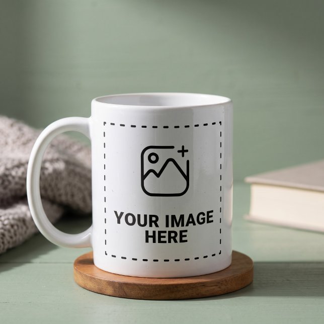 Mug Conception de photo préférée de signature (Simulated mug on table)