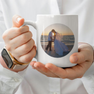 Mug Conception de photo simple à deux cercles
